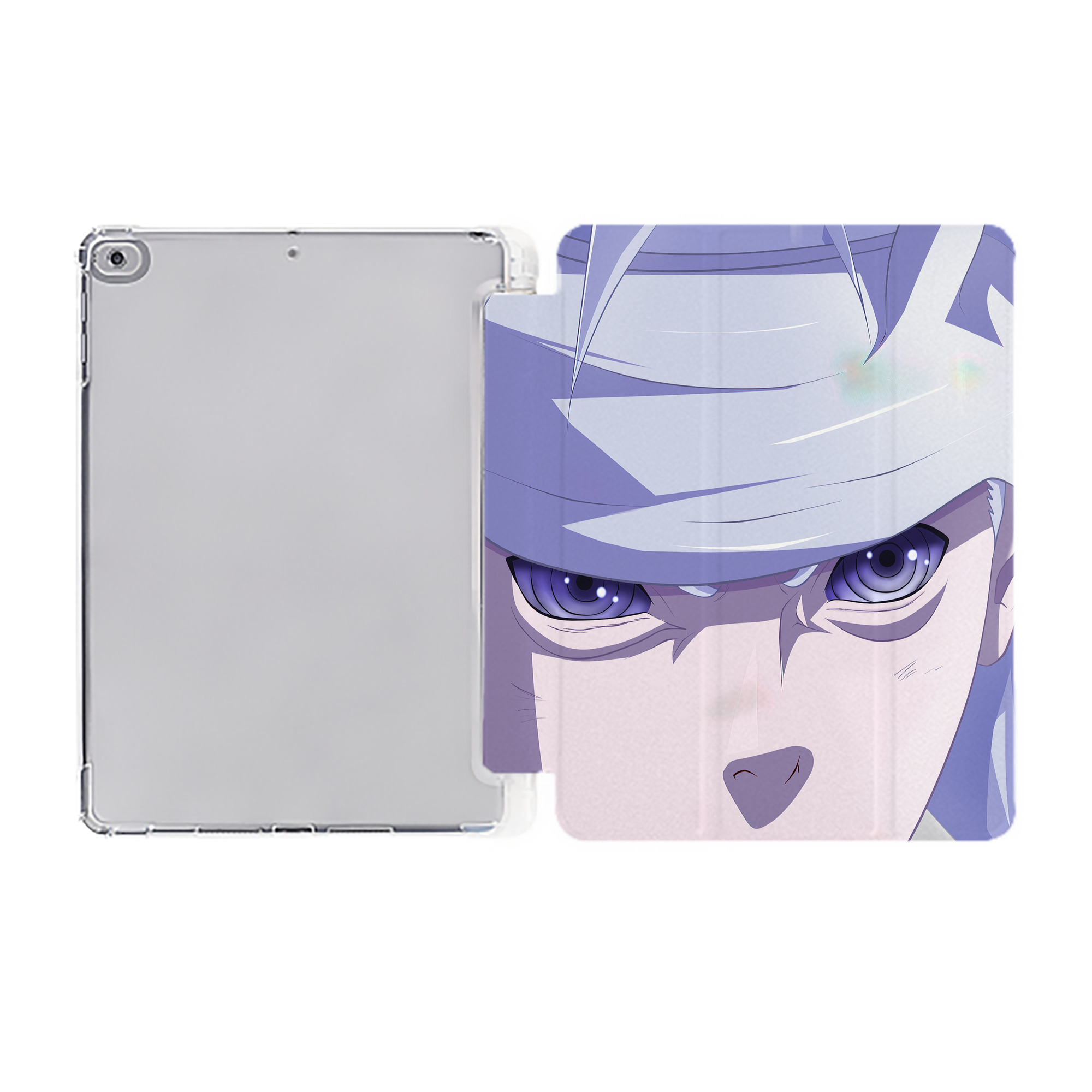 （画像用） NARUTO -ナルト- NARUTO -ナルト- 疾風伝 IPad ケース ペン収納付き 三つ折りスタンド PUレザー×シリコン 対応機種9.5/10.5/10.9インチ